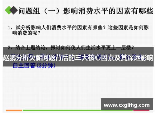 赵鹏分析欠薪问题背后的三大核心因素及其深远影响